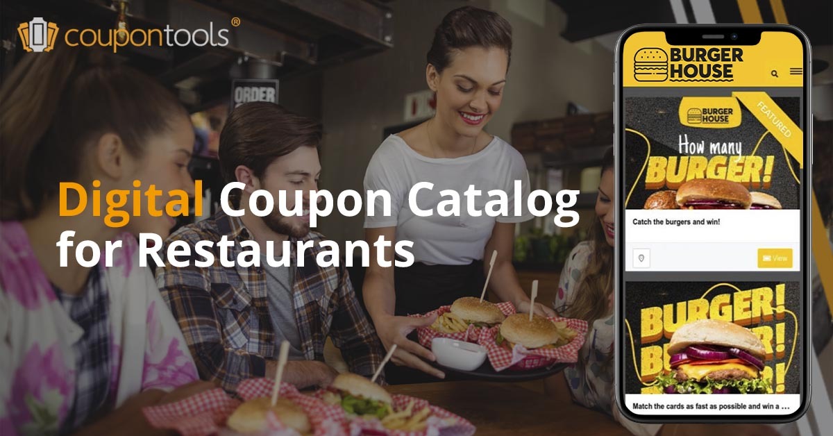 Catalogue de coupons mobiles pour votre restaurant